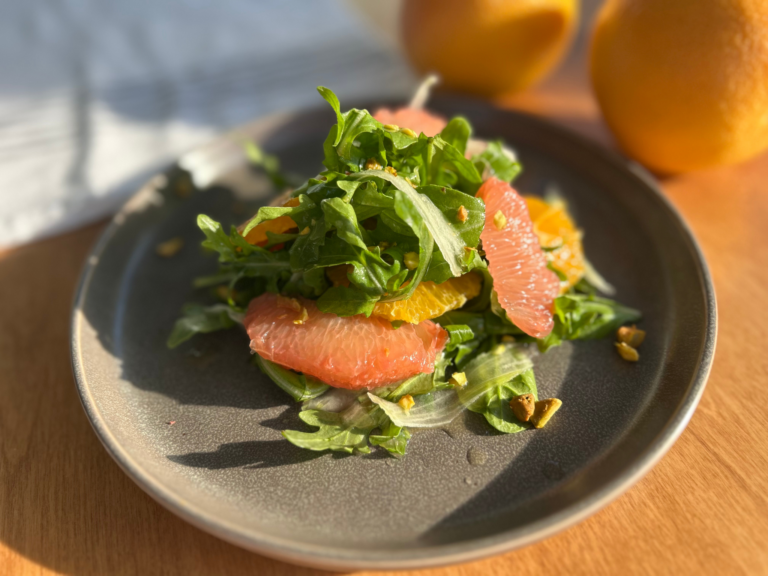 Arugula and Fennel Citrus Salad with Honey-Citrus Vinaigrette