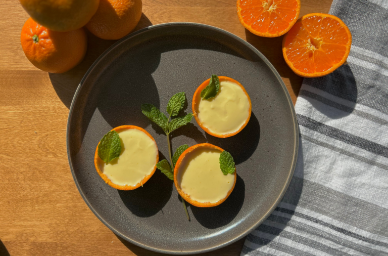 Creamy Satsuma Orange Posset